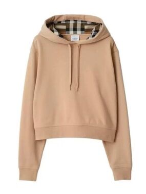 Burberry Camel/Tan Pullover Hoodie with Subtle Logo